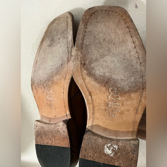 Vintage Brassboot Leather Monk Strap Buckle Loafer Dress Shoe 10.5 Made in Italy - Picture 4 of 4